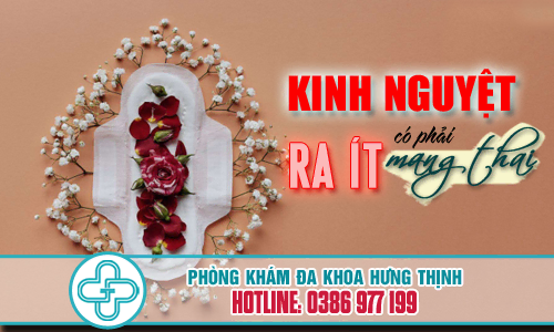 Kinh nguyệt ra ít có phải dấu hiệu mang thai không?