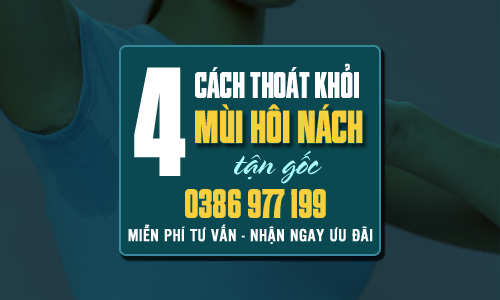 chia sẻ 4 cách thoát khỏi mùi hôi nách tận gốc